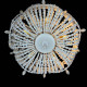Подвесная люстра ImperiumLoft Rh Anselme White Wood Large Chandelier 40.1934-0