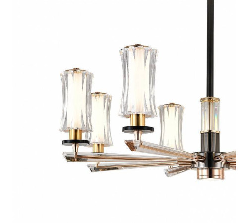 Люстра на штанге Indigo Grandioso 13038/8R Black