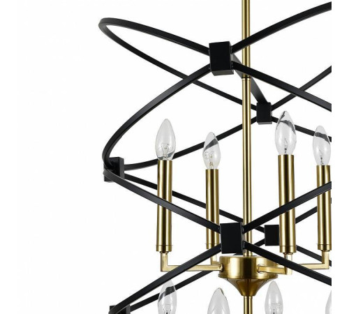 Люстра на штанге Indigo Trionfo 10020/8R Black