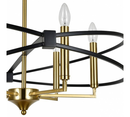 Люстра на штанге Indigo Trionfo 10020/6R Black