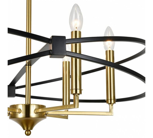 Люстра на штанге Indigo Trionfo 10020/6R Black