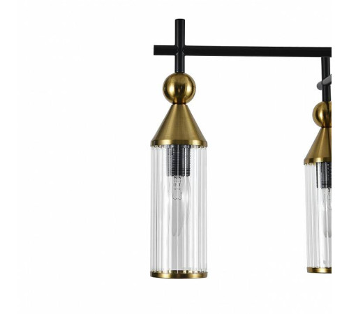 Люстра на штанге Indigo Torazzo 13037/5R Black