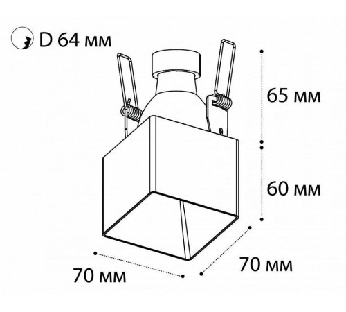 Встраиваемый светильник Italline DL 3024 DL 3024 white