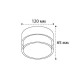 Накладной светильник Italline IT06-6043 IT06-6043 black 3000K