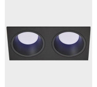 Встраиваемый светильник Italline IT08-8013 черный 4000 K 2 шт + рамка IT08-8015 черный IT08-8013 black 4000K / IT08-8015 black