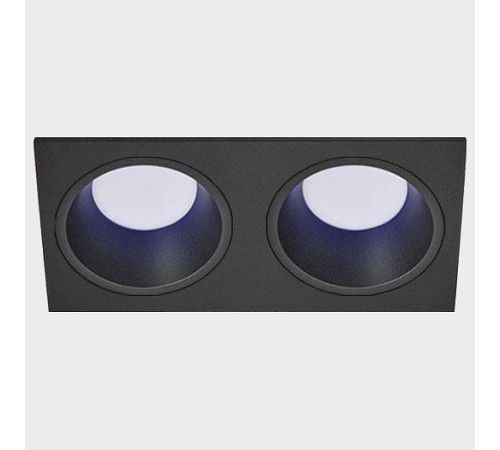 Встраиваемый светильник Italline IT08-8013 черный 4000 K 2 шт + рамка IT08-8015 черный IT08-8013 black 4000K / IT08-8015 black