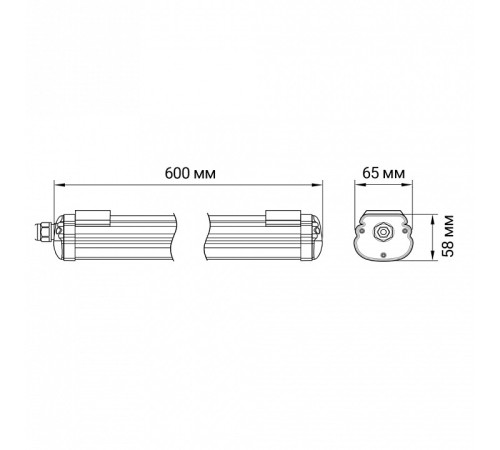 Накладной светильник Jazzway PWP-OS 600 18W 4000K IP65