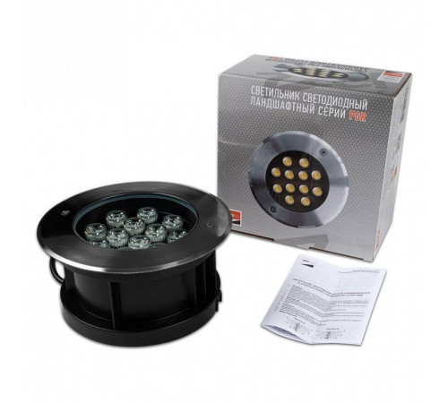 Встраиваемый светильник Jazzway PGR R180 12W 4000K 30° Сhrome IP65