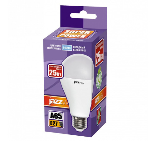 Лампа светодиодная Jazzway E27 25Вт 5000K PLED- SP A65 25w 5000K E27