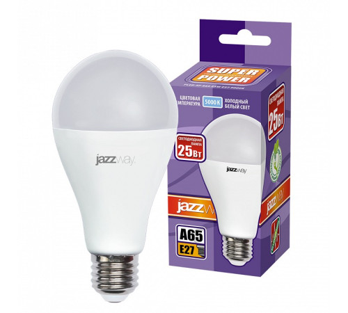 Лампа светодиодная Jazzway E27 25Вт 5000K PLED- SP A65 25w 5000K E27