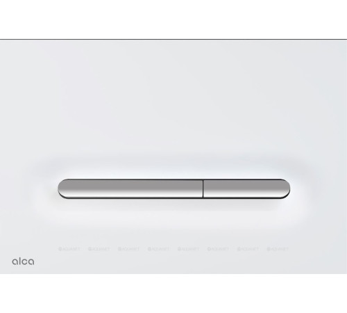 Кнопка смыва AlcaPlast M1876-1 белый матовый/хром глянец