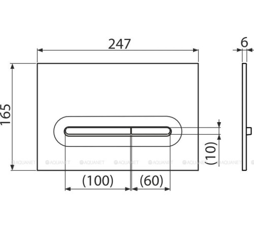 Кнопка смыва AlcaPlast M1876 белый матовый
