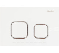 Кнопка смыва Allen Brau Evo O ABS белый 9.2EV02.20