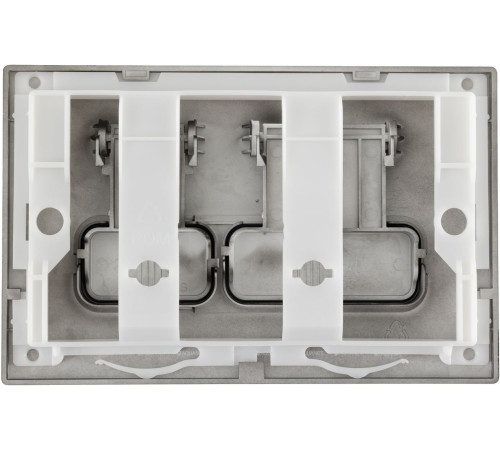 Кнопка смыва Aquanet AQ-PRO-01MB двойная черный матовый 00346764