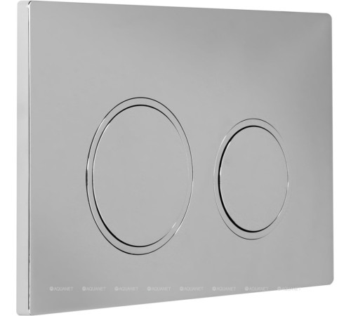 Кнопка смыва Aquanet AQ-PRO-02CR двойная хром 00346766