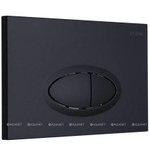 Кнопка смыва Logan Oval двойная черный матовый 297676