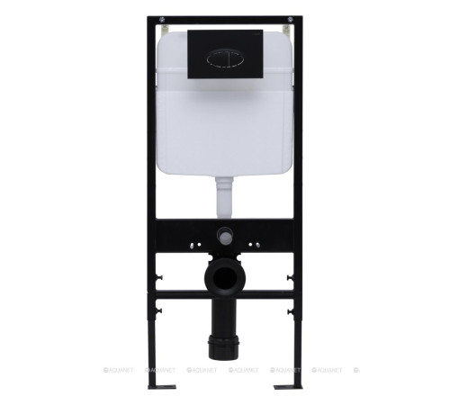 Кнопка смыва Logan Oval двойная черный матовый 297676