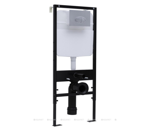 Кнопка смыва Logan Oval двойная матовый хром 297678