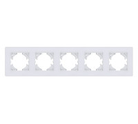 Рамка на 5 постов Kollinger Eleganz Acryl EA5WH