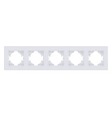 Рамка на 5 постов Kollinger Eleganz Acryl EA5WH