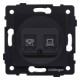 Розетка двойная RJ-11 и Ethernet RJ-45, без рамки Kollinger REA-011BM