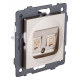 Розетка двойная RJ-11 и Ethernet RJ-45, без рамки Kollinger REA-011GD