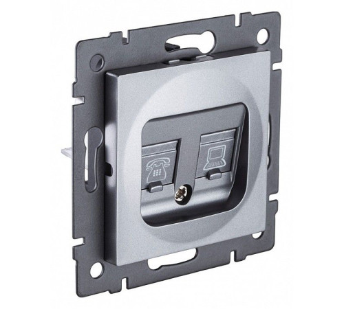 Розетка двойная RJ-11 и Ethernet RJ-45, без рамки Kollinger REA-011GY