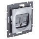 Розетка двойная RJ-11 и Ethernet RJ-45, без рамки Kollinger REA-011GY