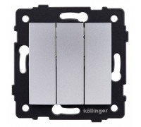 Выключатель трехклавишный без рамки Kollinger  REA-R-012GY