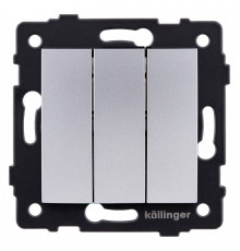 Выключатель трехклавишный без рамки Kollinger  REA-R-012GY