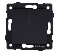 Выключатель двухклавишный без рамки Kollinger  REA-S-011BM