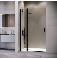 Душевая дверь RGW Lewis LE-004B 1100x1950 мм прозрачное стекло черный профиль 351200411-14