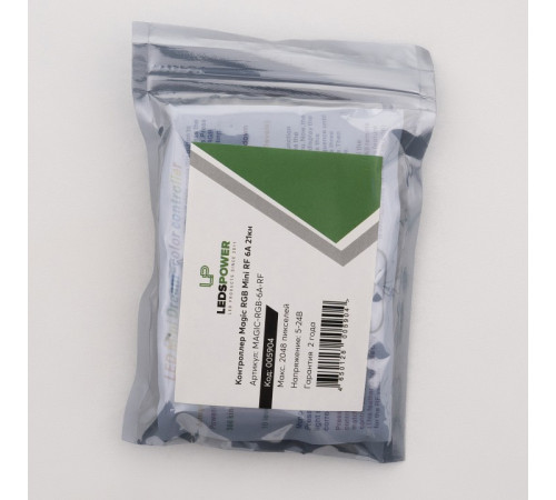 Контроллер с пультом ДУ LEDS POWER Mini RF 6A 21кн 005904