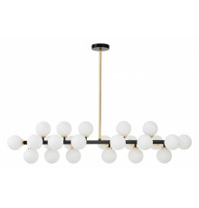 Люстра на штанге LUMINA DECO Marsiada LDP 6033-24 BK+GD