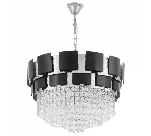 Подвесная люстра LUMINA DECO MOLINA LDP 7045-600 BK+CHR