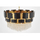 Подвесная люстра LUMINA DECO MOLINA LDP 7045-600 BK+GD