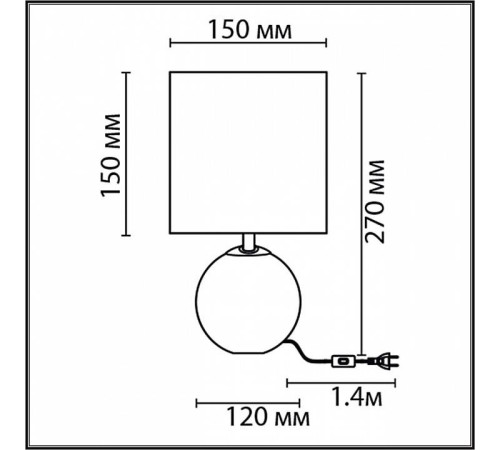 Настольная лампа декоративная Lumion Kohala 8230/1T