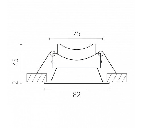 Рамка на 1 светильник Lightstar Piano 12907