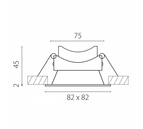 Рамка на 1 светильник Lightstar Piano 12927