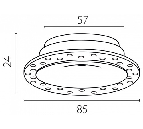 Рамка на 1 светильник Lightstar Spira 074106-01