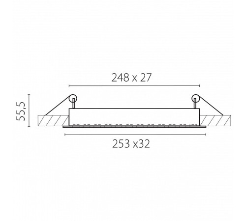 Встраиваемый светильник Lightstar Guarda 080346