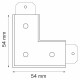 Соединитель угловой L-образный для треков Lightstar Teta 505126