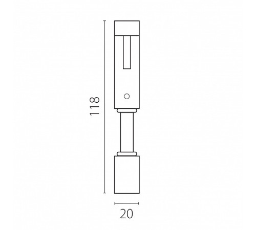 Крепление для трека Lightstar Due Hermes 510187