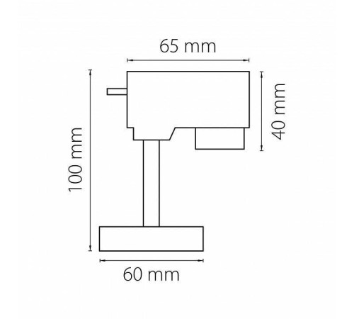Переходник для трека Lightstar Asta 592056