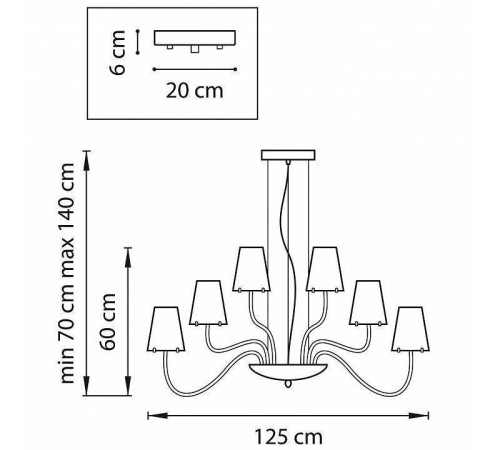 Подвесная люстра Lightstar Diafano 758214