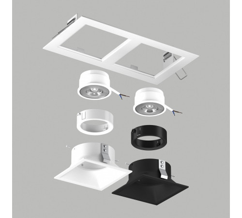 Встраиваемый светильник Lightstar Domino D5260607WBMOD