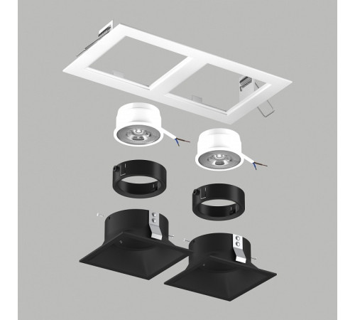 Встраиваемый светильник Lightstar Domino D5260707BMOD