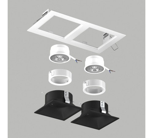 Встраиваемый светильник Lightstar Domino D5260707WMOD