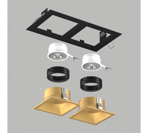 Встраиваемый светильник Lightstar Domino D5270303BMOD