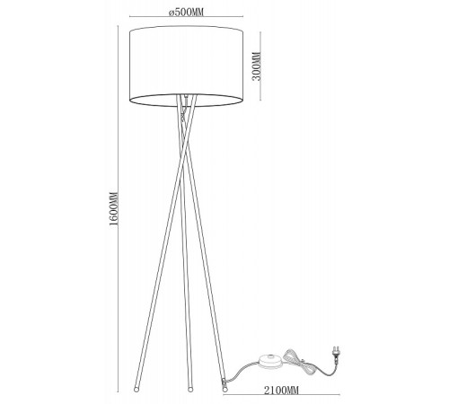 Торшер Moderli Palma V11597-1F